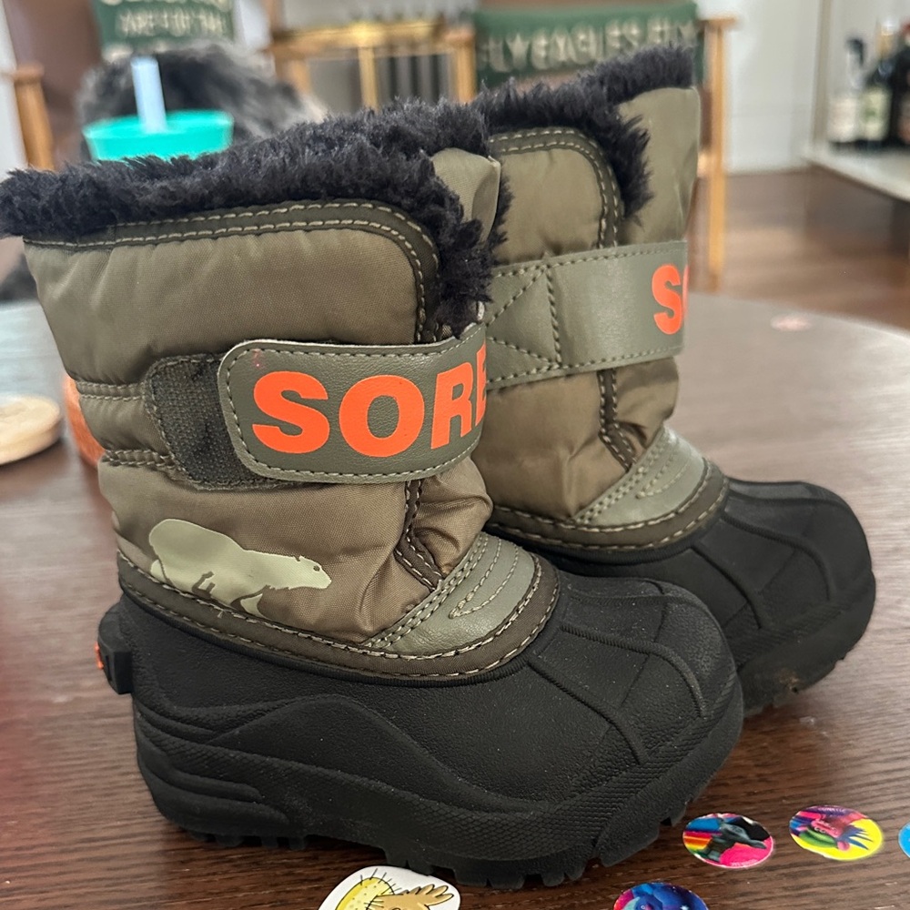Sorel toddlers Khaki Winter Boots